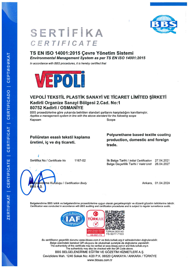 ISO 14001 Çevre Yönetim Sistemi