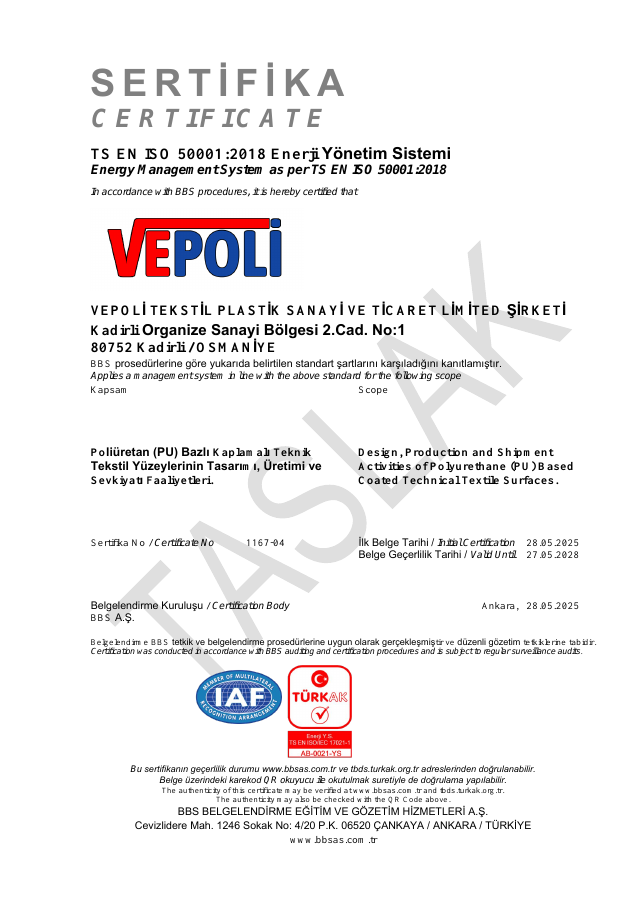 ISO 50001 Enerji Yönetim Sistemi