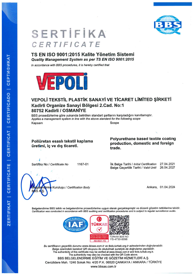 ISO 9001 Kalite Yönetim Sistemi